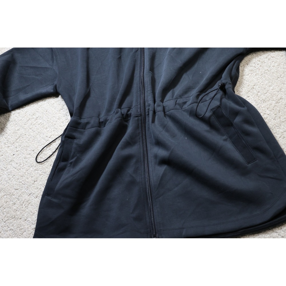 All in Motion Airy Sleek Full Zip Jacket Black Relaxed Fit Mock Neck Small NWT - Picture 2 of 6